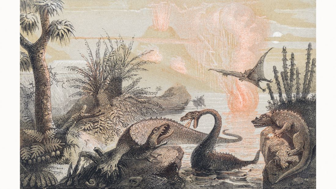 For the earliest paleoartists, fossil bones were blank slates upon which they could project their own imaginative elaborations. Pannemaker's image served as the frontispiece for W. F. A. Zimmerman's "Le monde avant la création de l'homme (1857)." 