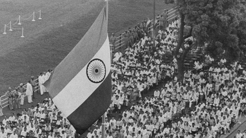 India marks 14 years of independence; President Nehru addressing immense crowd before Delhi's Red Fort, India, August 18th 1960. (Photo by Express/Archive Photos/Getty Images)