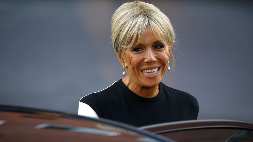HAMBURG, GERMANY - JULY 07: Brigitte Macron, wife of French President Emmanuel Macron arrives to attend a concert at the Elbphilharmonie philharmonic concert hall on the first day of the G20 economic summit on July 7, 2017 in Hamburg, Germany. The G20 group of nations are meeting July 7-8 and major topics will include climate change and migration. (Photo by Morris MacMatzen/Getty Images)