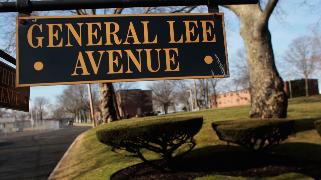 NEW YORK - MARCH 27:  General Lee Avenue at Fort Hamilton, New York City's only active-duty military base, on March 27, 2009 in the Brooklyn borough of New York City.  Fort Hamilton is one of the oldest military bases in the country, and has over two hundred active duty military along with their families, many of them living in base housing. Built in the early 19th century, Fort Hamilton stands at the site on the Verrazano Narrows where the British first landed to face George Washington's army at the beginning of the American Revolution. Military recruiters currently often use the garrison to funnel through new enlisted recruits from the New York metropolitan area to complete their paperwork and medical tests prior to leaving for basic training and their first assignment in active duty.  (Photo by Chris Hondros/Getty Images)