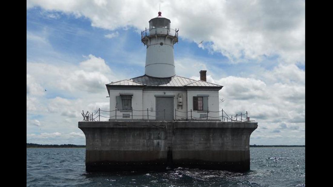 This offshore lighthouse, dubbed the Fourteen Foot Shoal Light, is billed as "a piece of maritime history." It's located in Lake Huron, near Cheboygan, Michigan.
