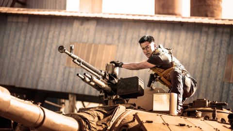 A still from the patriotic Chinese film "Wolf Warrior 2," which was released to huge box office success in 2017.