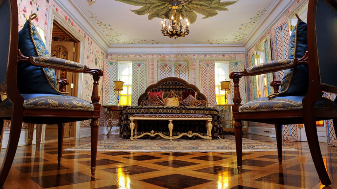 <strong>Premium accommodation</strong>: The Empire Suite, which shares a private foyer with The Villa Suite, features murals of sultans.