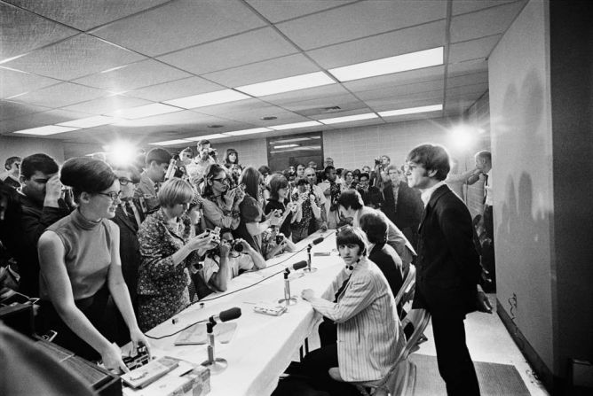 His photos capture intimate moments that only someone close to the Fab Four would have had access to. 