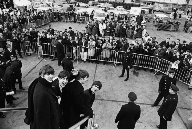 The enormity of the Beatles fame really hit home when they touched down in the US and were greeted by thousands of screaming fans. "As they got off the plane, I was right behind them, and then Ringo reminded them to turn around and smile at me as we had planned," Benson writes. 