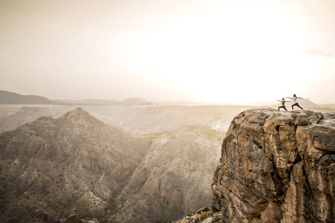 <strong>Anantara Al Jabal Al Akhdar Resort, Green Mountain, Oman:</strong> This resort is buried in the Al Hajar mountain range -- a beautiful natural spot that offers donkey rides for children. It's also a great spot for yogis: private yoga sessions in the mountains are a spectacular experience.