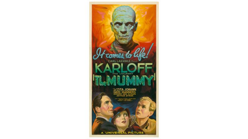 Films often had multiple posters, as this alternative offering for 1932's "The Mummy" shows.
