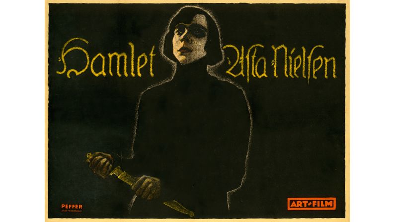 "Hamlet" isn't a horror story per se, but this silent version took it's dark themes, ratcheted up the tension and sold it to a horror-thirsty American audience. The poster is perhaps more famous than the film. 