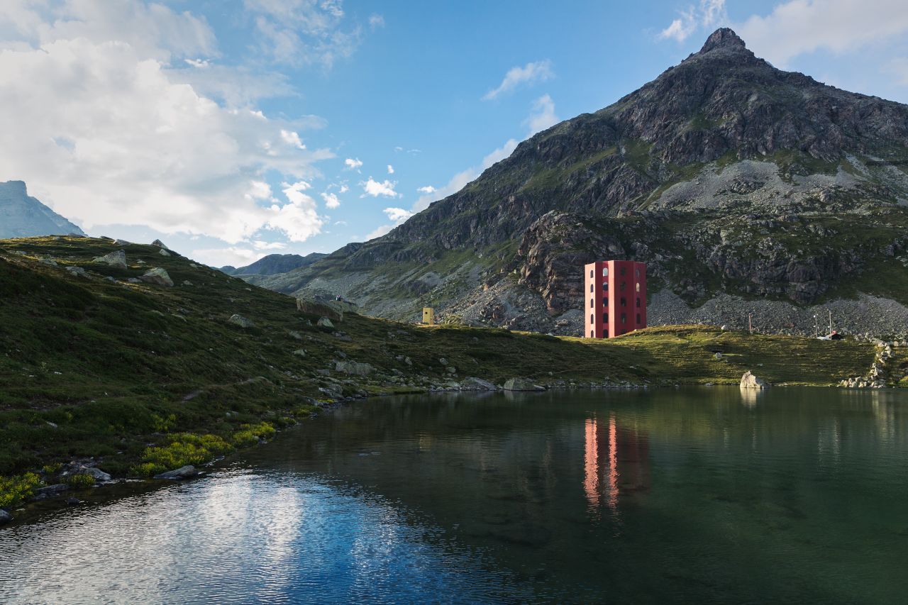 <strong>Tall order: </strong>The impressive building is built at an altitude of 2,300 meters, and is surrounded by spectacular mountains and turquoise-colored lakes.