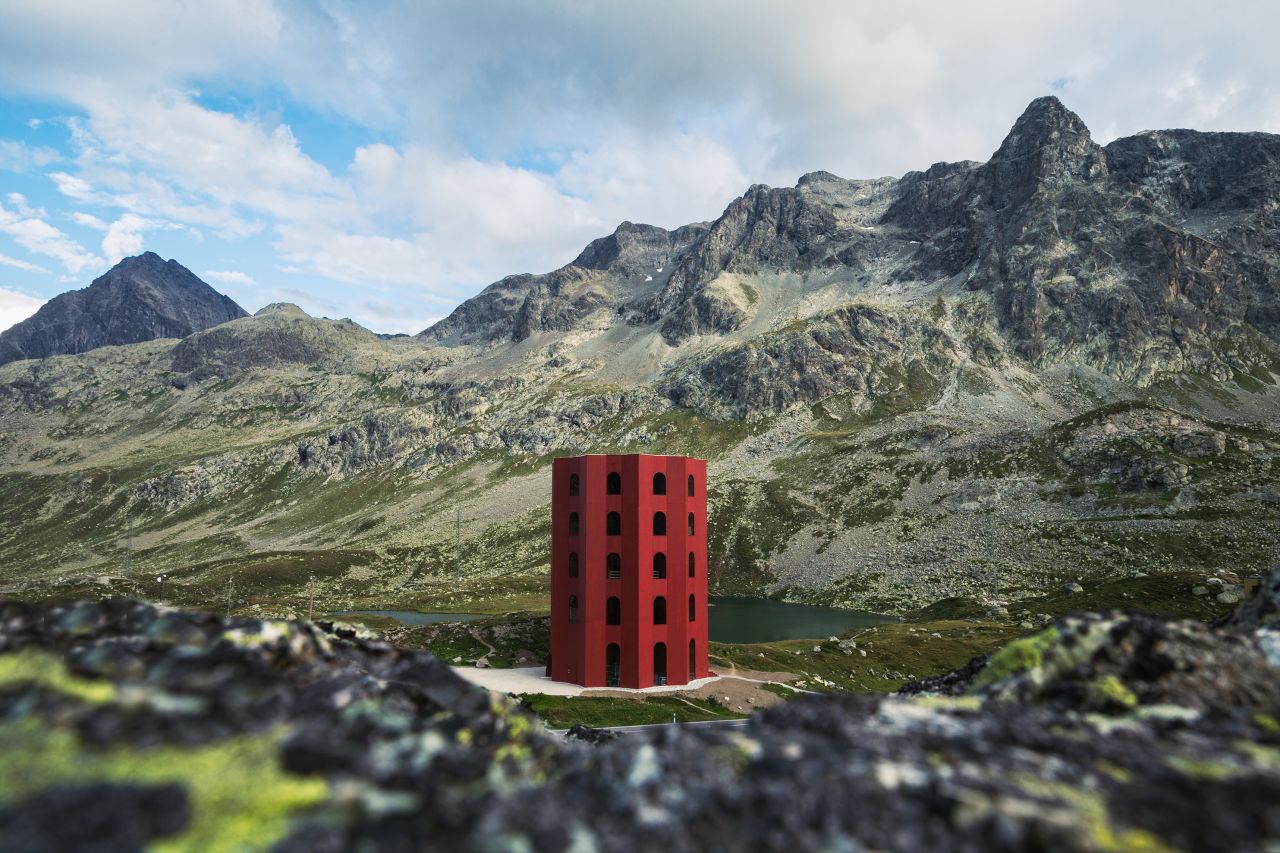<strong>Fleeting memories: </strong>However the Julier Tower won't last -- in 2020 the building will be removed and the landscape will be re-natured. "The building corresponds to the fleeting art form of the theater and will live on in the memories of its visitors," say the organizers in a statement.