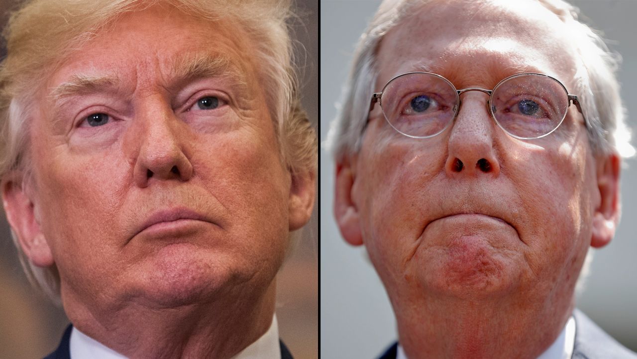 Donald Trump Mitch McConnell Split