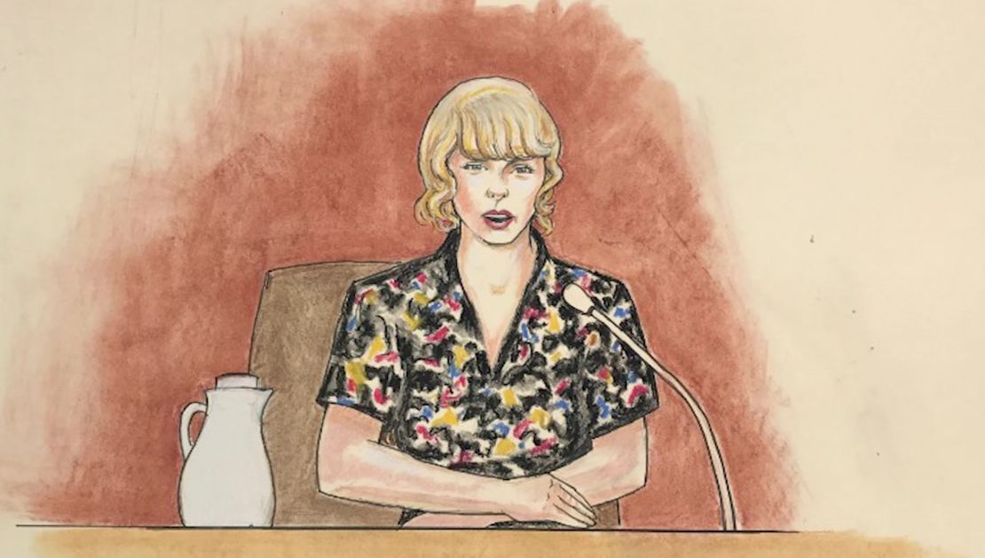 Taylor Swift took the stand in a civil trial on Thursday. 
