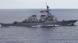 The USS John S. McCain sails off the coast of Vietnam in 2011.