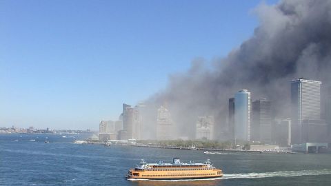 When terrorists struck the World Trade Center on September 11, 2001, a variety of vessels in New York Harbor evacuated people from the stricken part of Manhattan. Staten Island Ferries like the one shown here made runs back and forth to Manhattan all day, evacuating more than 50,000 people.