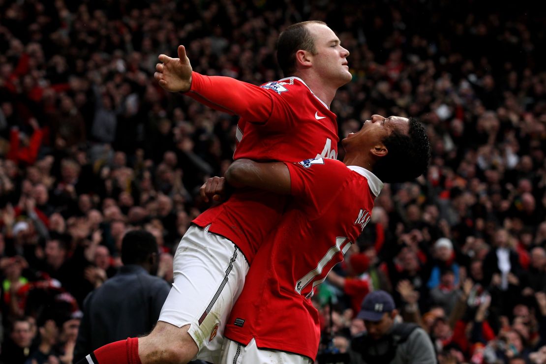 Wayne Rooney celebrates