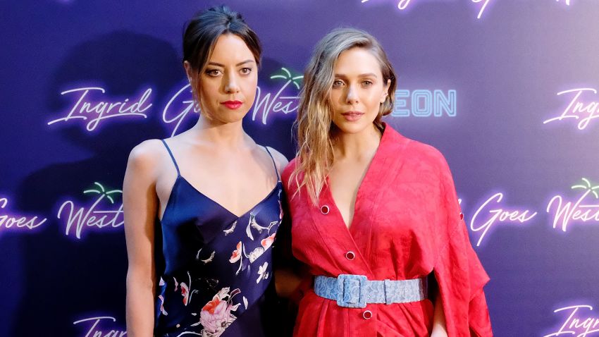 NEW YORK, NY - AUGUST 08:  Aubrey Plaza and Elizabeth Olsen attend the the New York premiere of 'Ingrid Goes West' hosted by Neon at Alamo Drafthouse Cinema on August 8, 2017 in the Brooklyn borough of New York City.  (Photo by Nicholas Hunt/Getty Images)