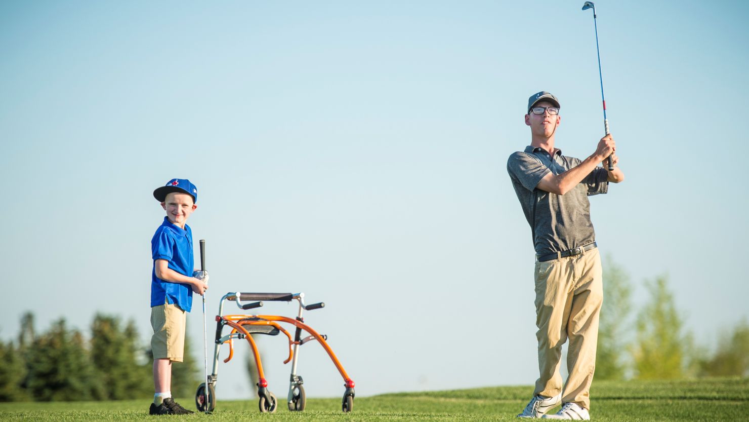 Kyle Miller hasn't let cerebral palsy get in the way of his golf dreams 