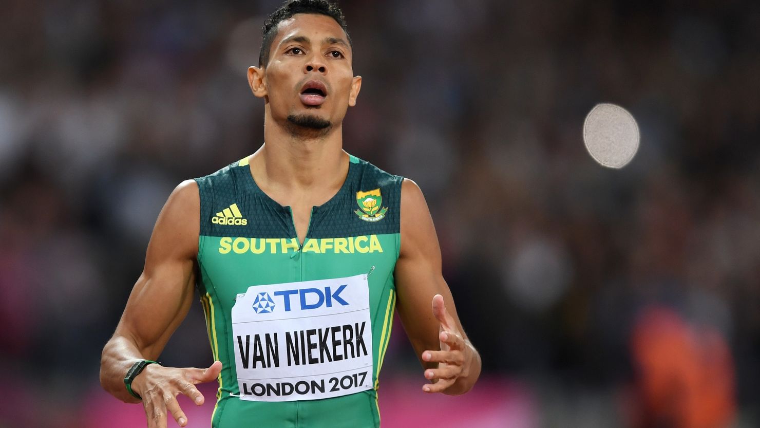 Wayde van Niekerk won the silver medal in the 200m at the World Athletics Championships