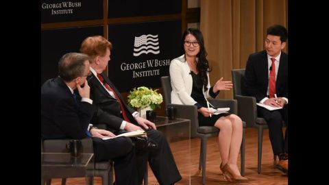 Grace Jo speaks at the George W. Bush Institute.