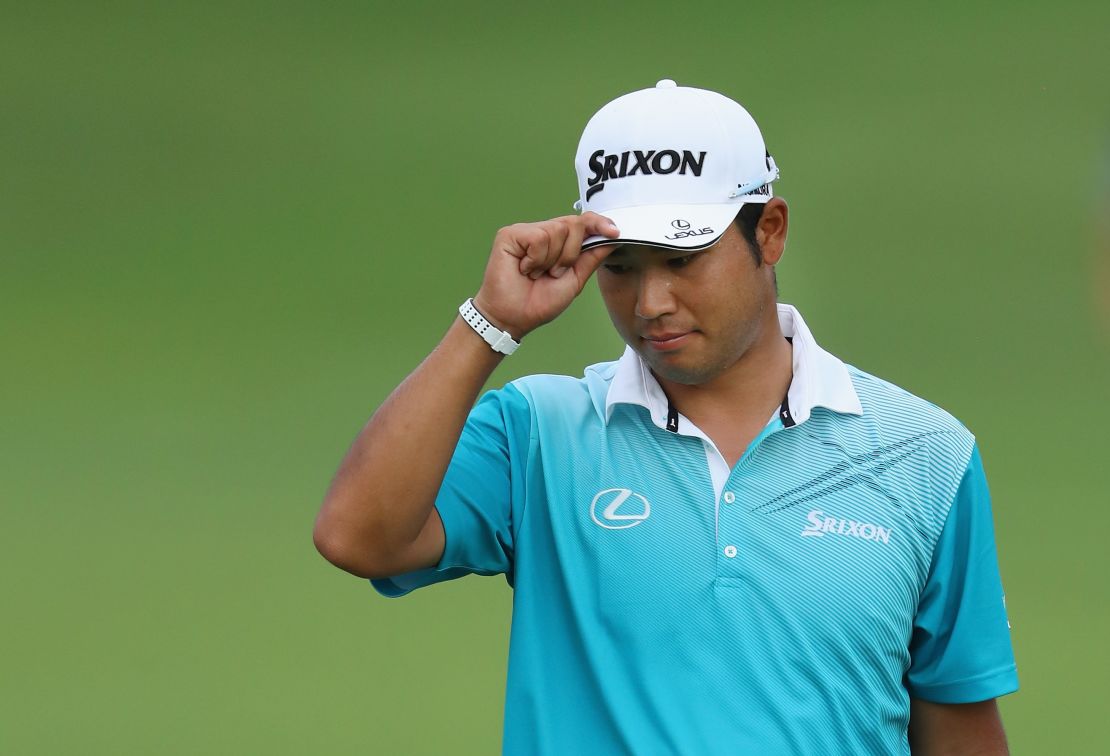 Hideki Matsuyama is pictured at the 2017 PGA Championship at Quail Hollow.