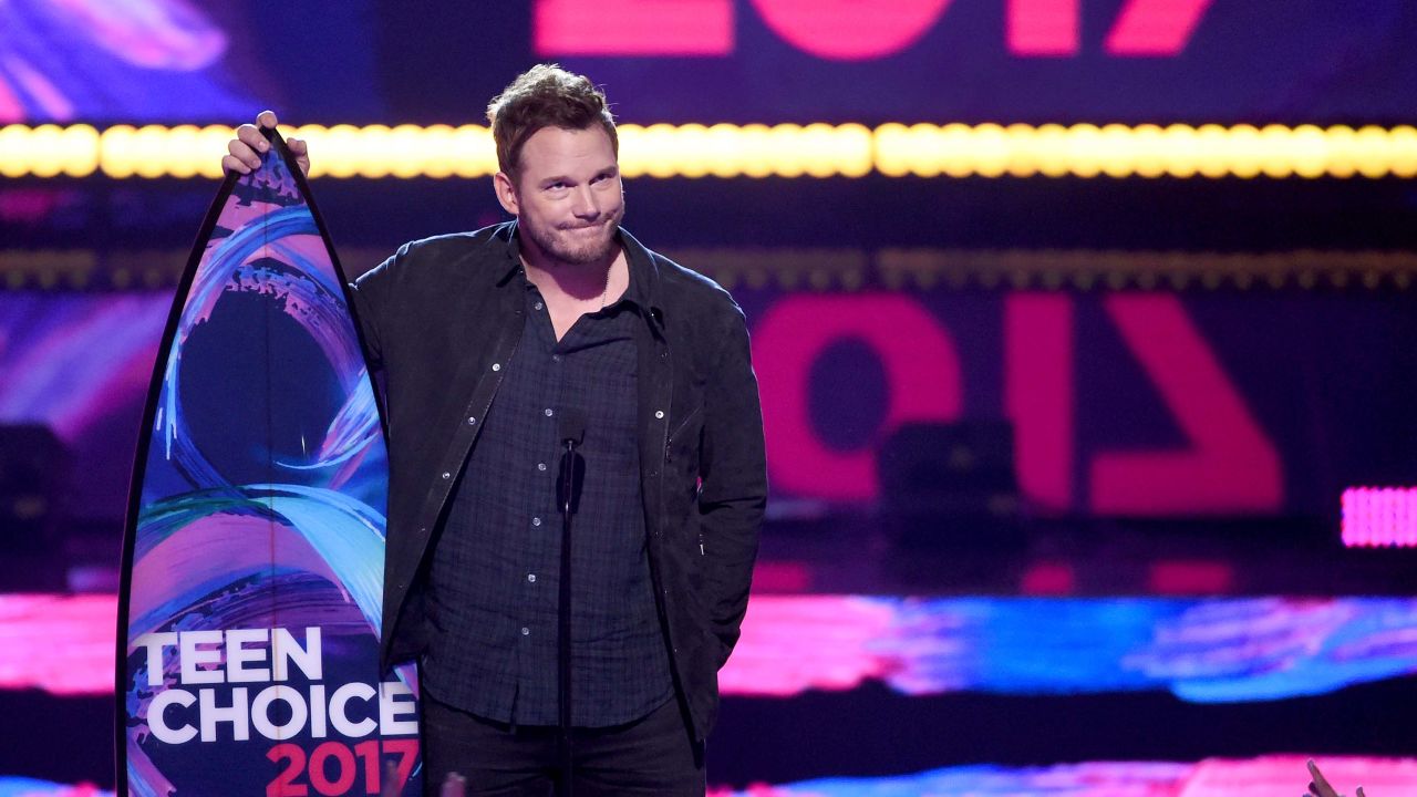 Chris Pratt acceptsthe  Choice Sci-Fi Movie Actor for "Guardians of the Galaxy Vol. 2" during the Teen Choice Awards 2017  at Galen Center on August 13, 2017 in Los Angeles, California.  
