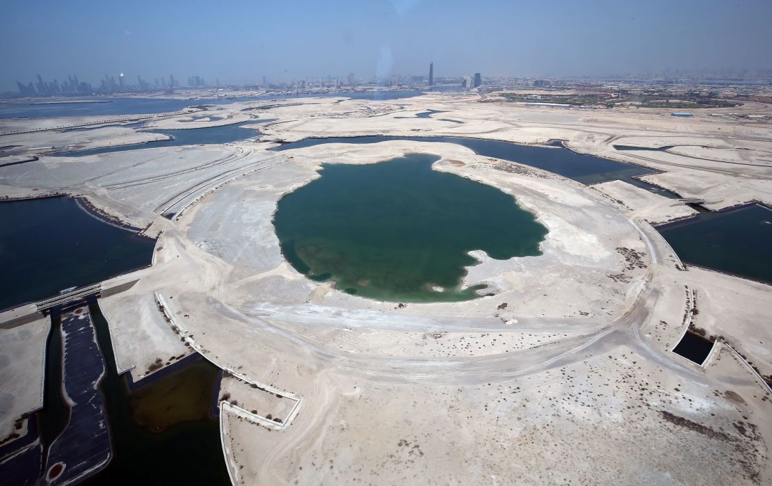 The site of the Dubai Creek Tower in April 2016 before work on the foundations began. Emaar Properties is constructing the tower as the centerpiece of a new hub for the Emirate, which will also feature residential blocks, and office and retail space.