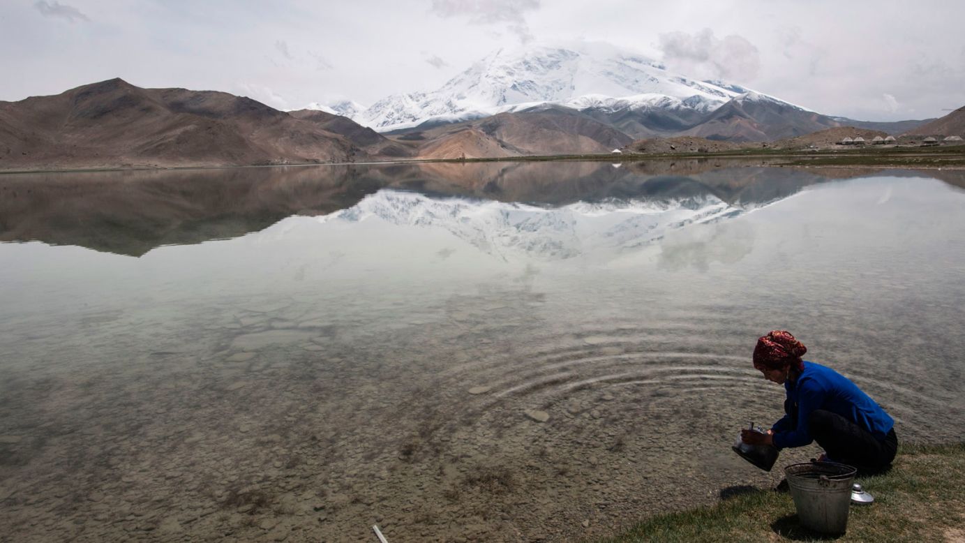 <strong>Lake Karakul, Xinjiang: </strong>This stunning view of Lake Karakul is the reward after a thrilling ride over one of the world's most dangerous roads, the Karakoram Highway. 