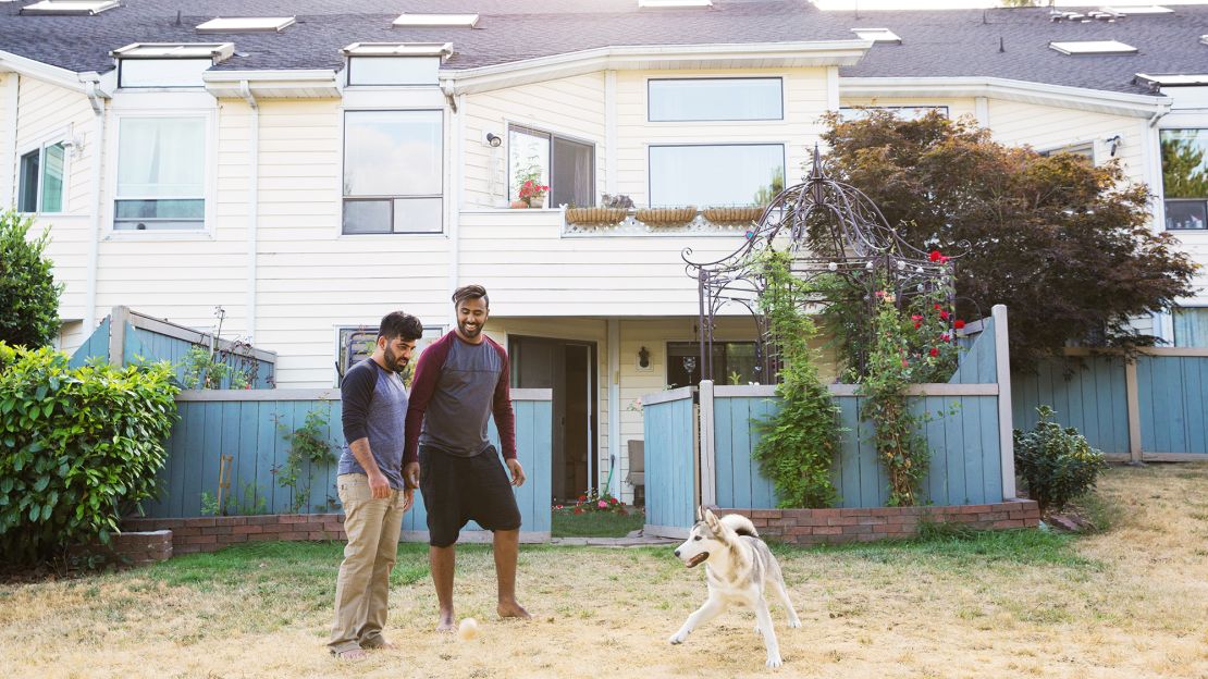 Hrebid and Allami live in Seattle  with their dog, Cesar. They open their home to LGBT people who've fled the Middle East. 
