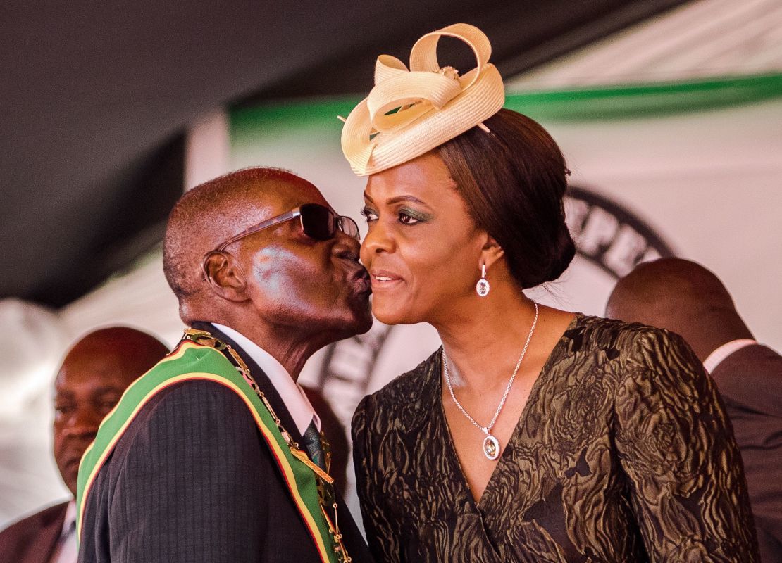 President Robert Mugabe and first lady Grace Mugabe. 