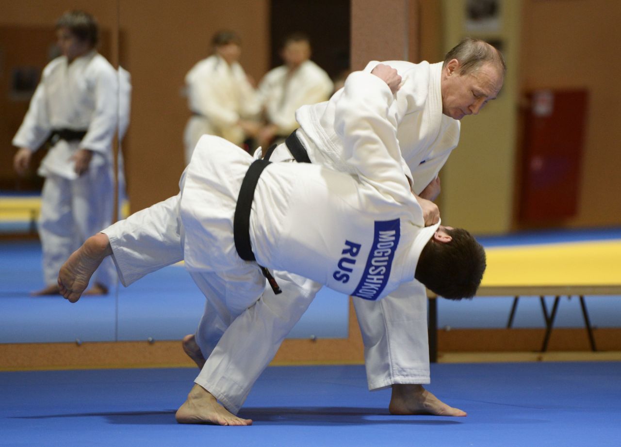 Putin is apparently the first Russian to be given 8th dan black belt status and has even co-authored books on the sport.