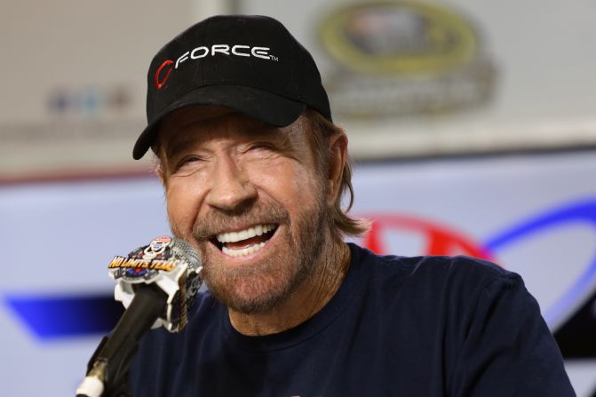 American actor Chuck Norris is renowned for his love of martial arts, both on and off the screen. He is a brown belt in judo. 
