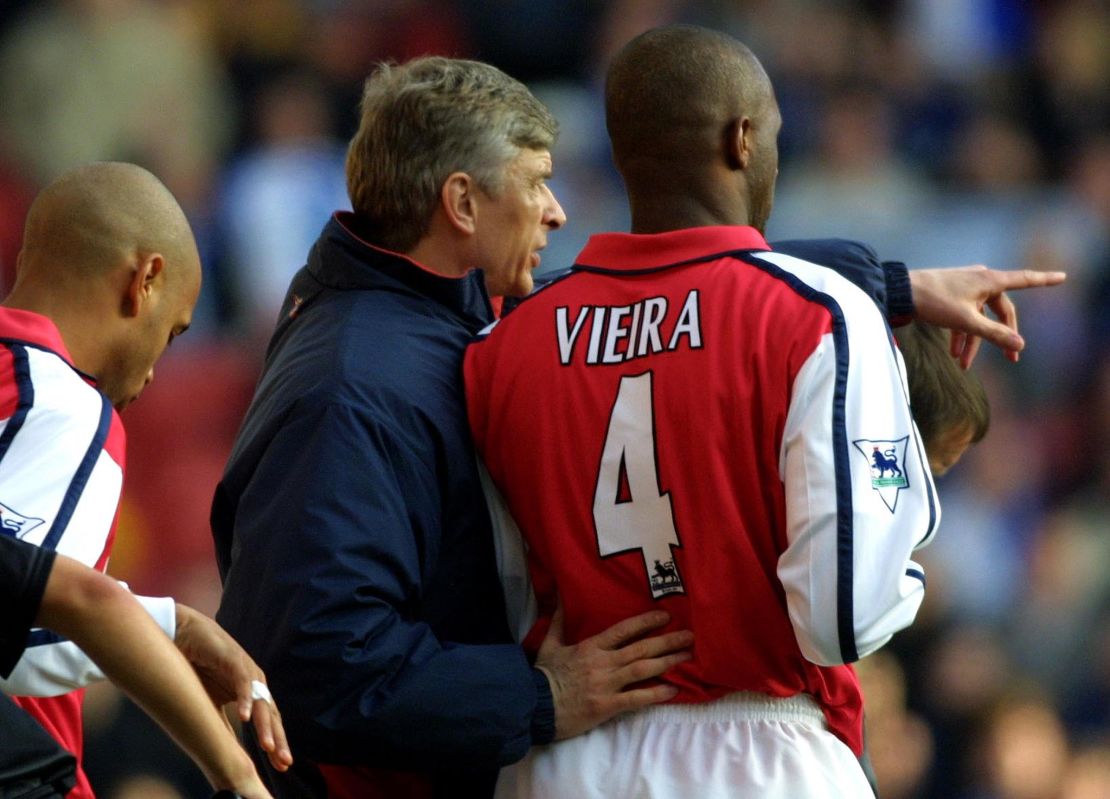 Patrick Vieira embodied the physical power of Arsene Wenger's early Arsenal teams.