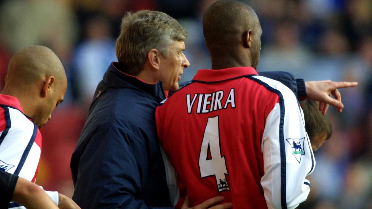 Patrick Vieira embodied the physical power of Arsene Wenger's early Arsenal teams.