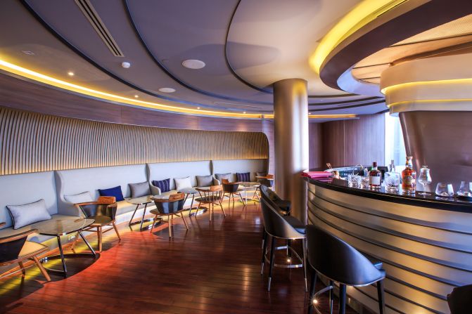 <strong>Whisky at sea:</strong> The indoor area of Alfresco 64 was designed to to resemble an opulent yacht cabin. 