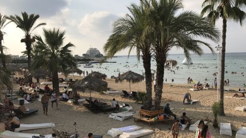 One of the beach resorts in Latakia.