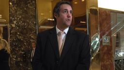 Attorney Michael Cohen arrives at Trump Tower for meetings with President-elect Donald Trump on December 16, 2016 in New York.  