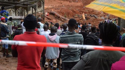 The deadly mudslides have left many survivors shell-shocked in Sierra Leone.