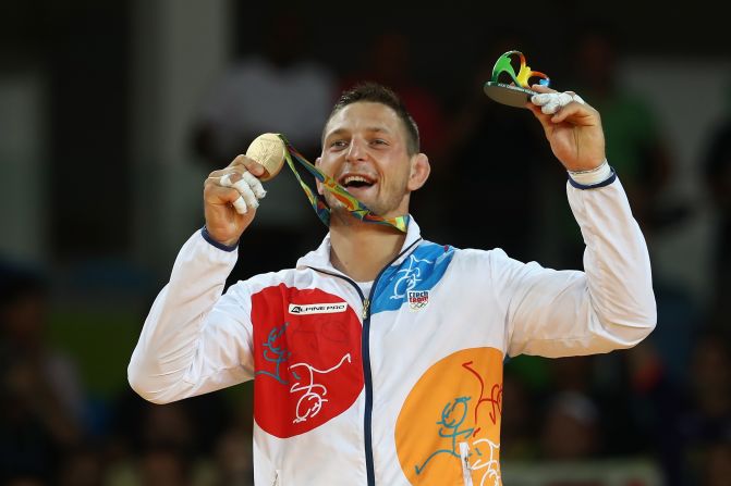 Just months before the Games begun, Krpalek's teammate Alexandr Jure?ka died in a diving accident aged 24. Rocked by the death of one of his closest friends, Krpalek had vowed to fight in Jure?ka's honor. "Anytime anyone needed help, he was the first one who came," said Krpalek, later holding up a picture of his departed compatriot on the podium. "We will try to achieve the goals which you always wanted to reach, but destiny did not allow you."