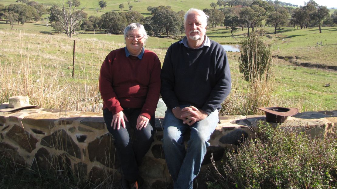 Laurie Brown, 58, with her partner, John Formby.
