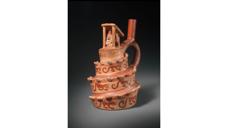 "Architectural Vessel" (A.D. 400-600), Unrecorded Moche Artist, Peru. 