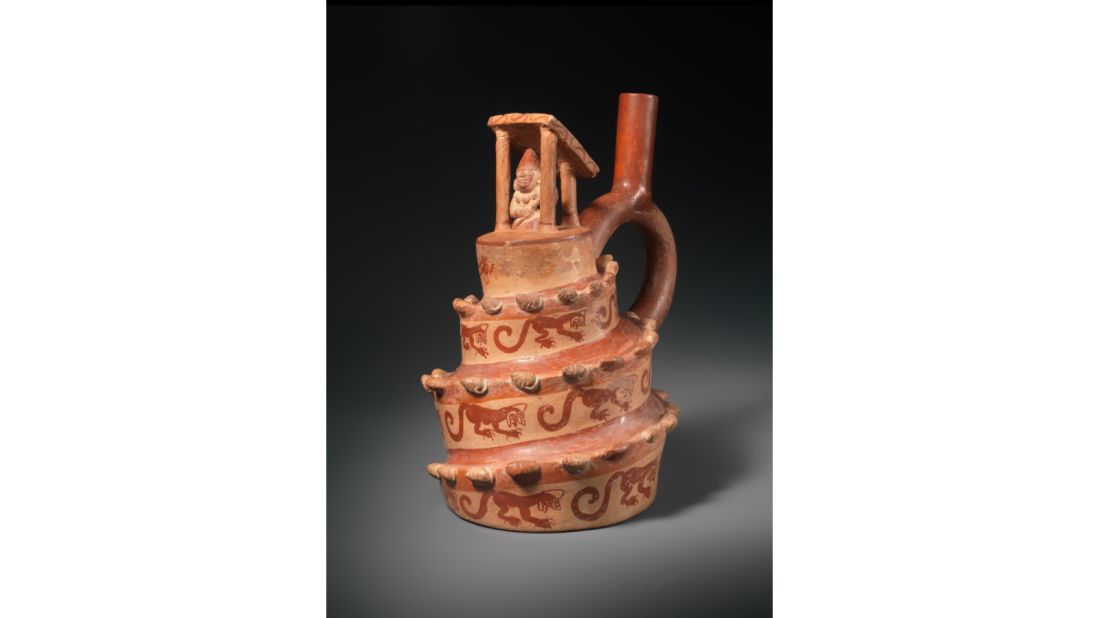 "Architectural Vessel" (A.D. 400-600), Unrecorded Moche Artist, Peru. 