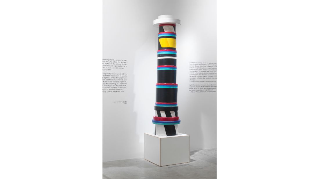 "Menhir Distributore di potere" (1967), Ettore Sottsass.