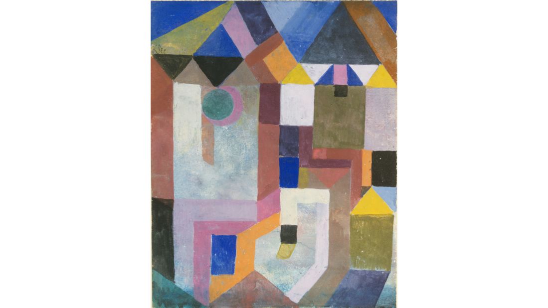 "Colorful Architecture" (1917) by Paul Klee (German, 1879--1940).