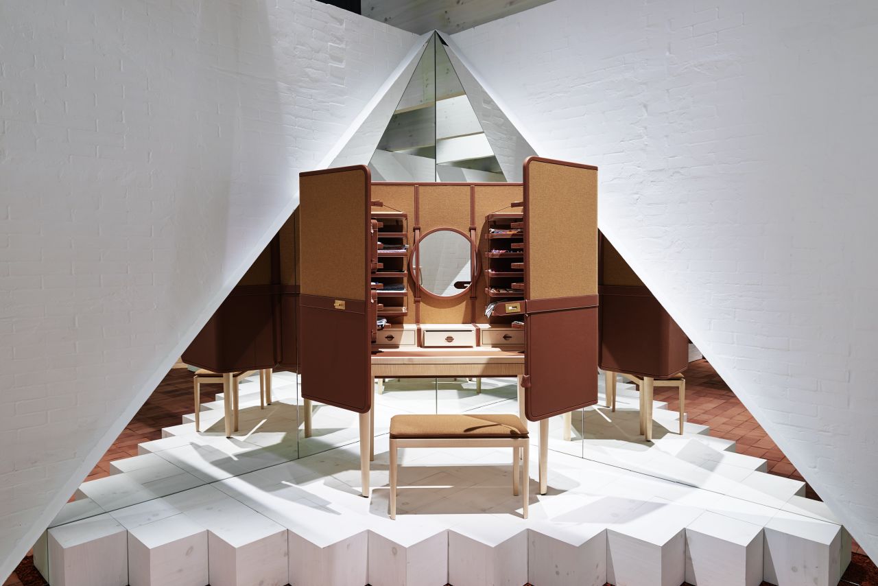 Hermès launched its official home collection in 2011, using the annually updated line to express its strong craft heritage. Their first collaboration of this nature was actually in 1924, with interior designer Jean-Michel Frank.