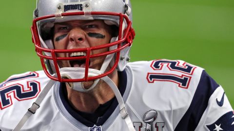 Tom Brady takes to the field at Superbowl LI against the Atlanta Falcons in February 2017.