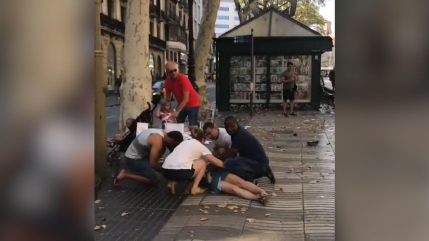 barcelona van attack moment
