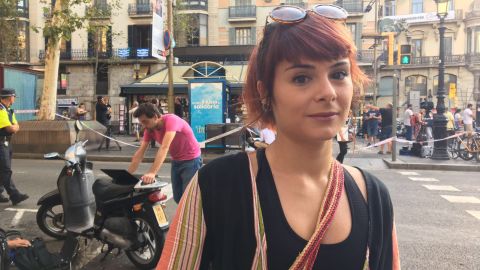 Miren Stillitani lives near the spot where the van stopped its deadly rampage. She spends a lot of time in Las Ramblas, going for dinner or drinks after work.