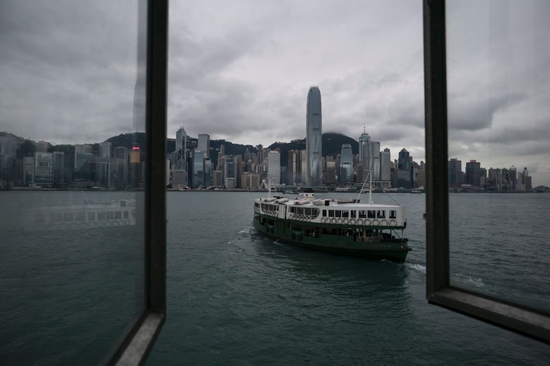 The Star Ferry crosses Kong's famous Victoria Harbour.