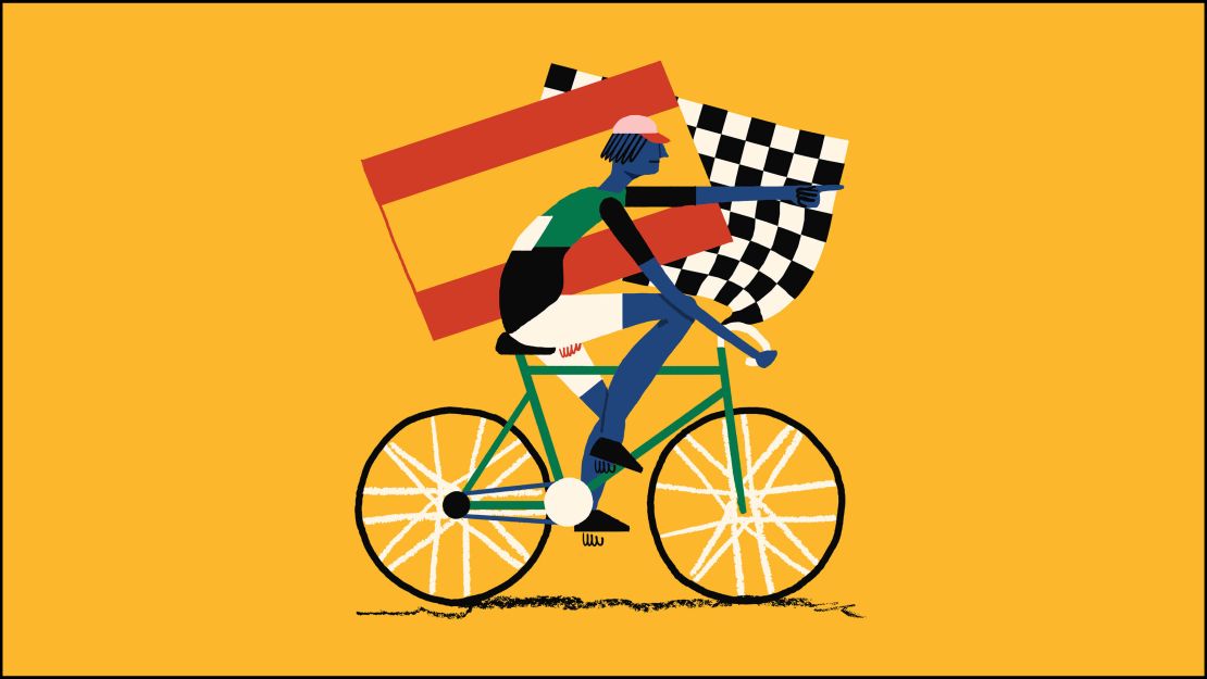 Vuelta a España illustration.