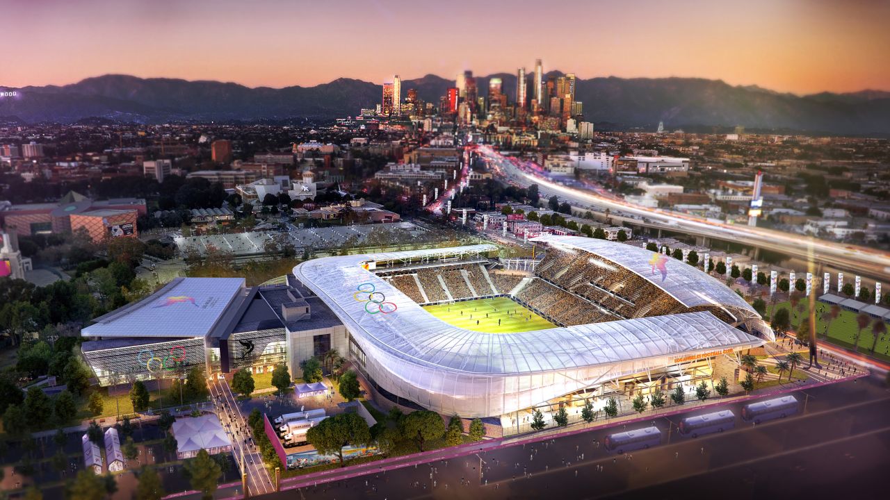 Banc of California Stadium is the future home of Los Angeles FC, an expansion team in Major League Soccer. It would host some men's and women's soccer games during the 2028 Olympics.